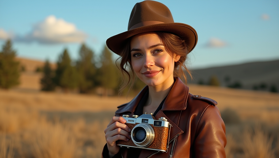 Photography studio with vintage cameras